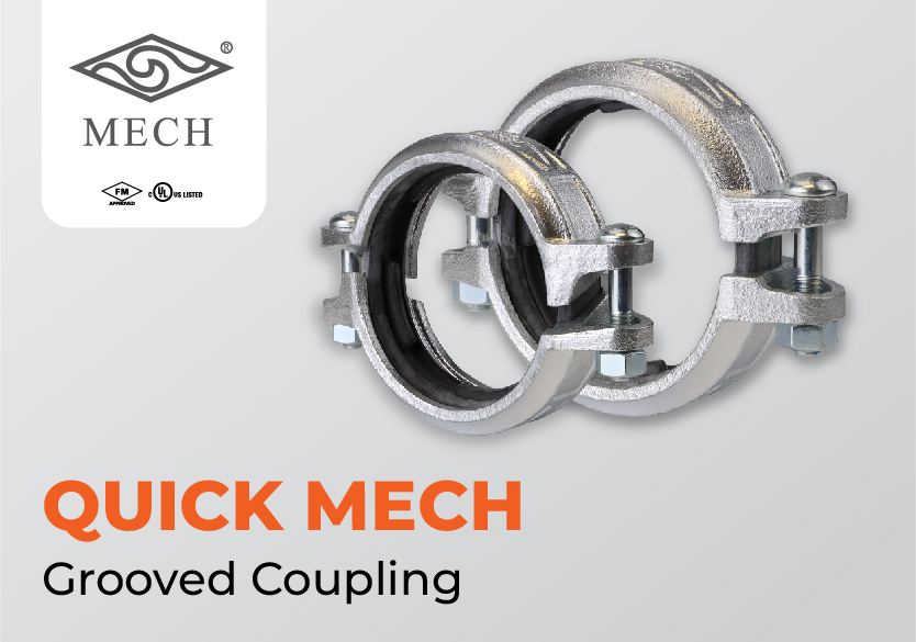 Quick Mech ระบบกรู๊ฟ คัปปลิ้ง (Grooved Coupling) ติดตั้งเร็วกว่าเดิม 5 เท่า