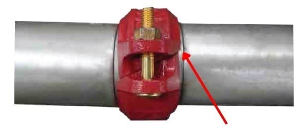 การติดตั้งที่ถูกต้อง Positive Offset สำหรับ QUICK MECH Ready to Install Rigid Coupling (Angle Pad)