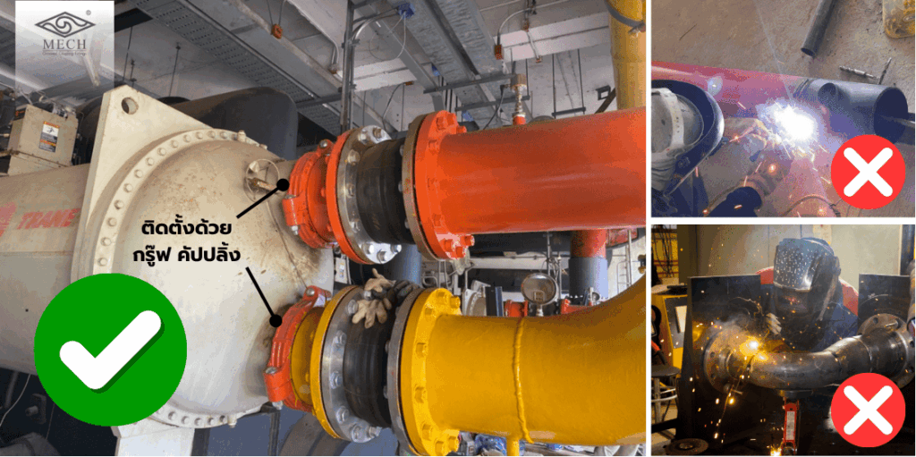 กรู๊ฟ คัปปลิ้ง ทดแทนการเชื่อท่อ ในระบบ HVAC ติดตั้งรวดเร็ว ไร้ประกายไฟ