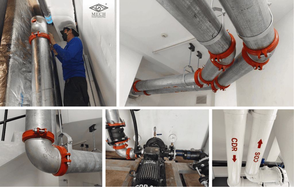การติดตั้งกรู๊ฟ คัปปลิ้ง ในระบบ HVAC