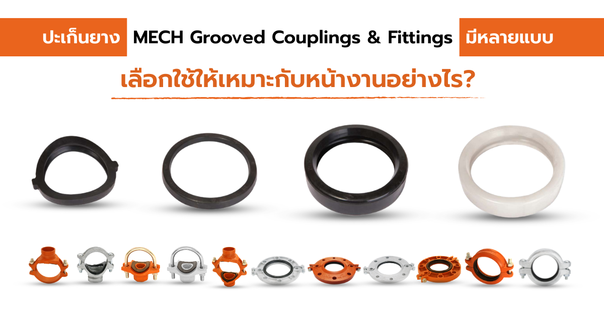 ปะเก็นยาง Gasket สำหรับ เม็ก กรู๊ฟ คัปปลิ้ง มีกี่ประเภท!?